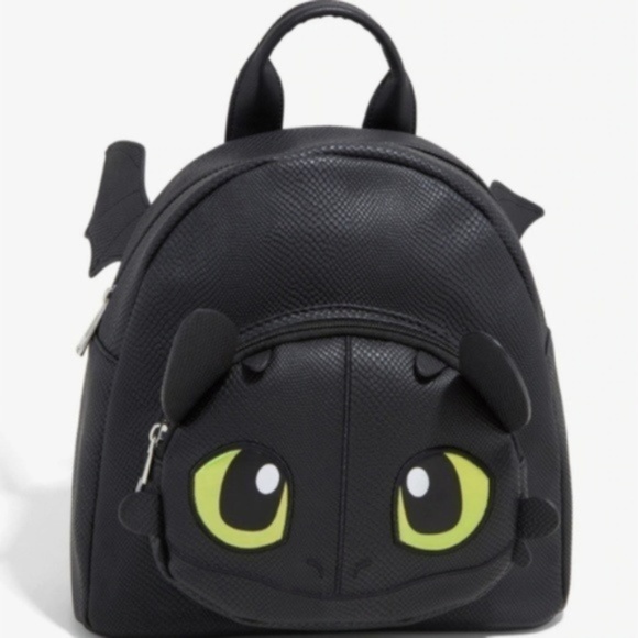 Hot Topic Handbags - The Hidden World Toothless Mini Wing Backpack NWT